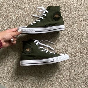 Olive green Converse